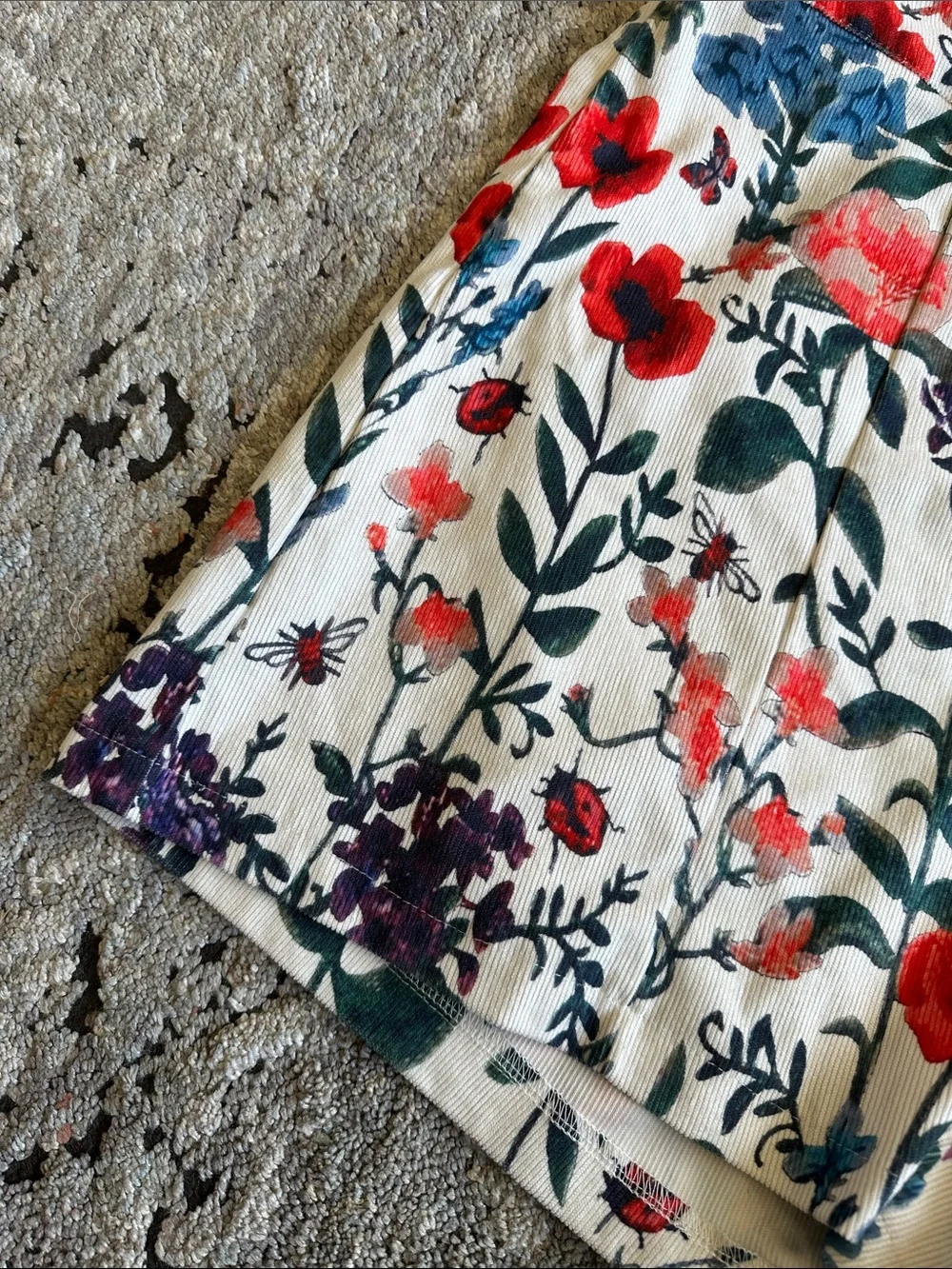 EUC floral short overalls - Picture 2 of 5